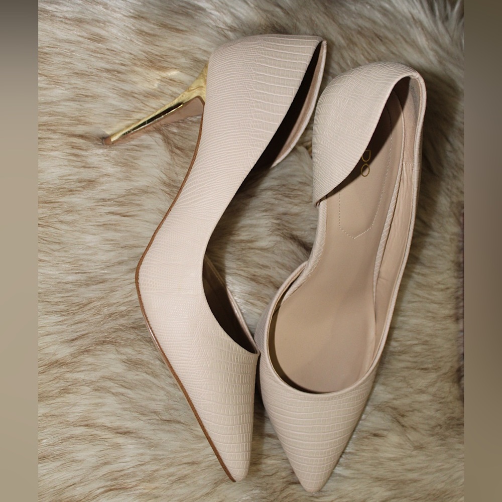 ALDO GOLDEN DETAIL STILETTOS